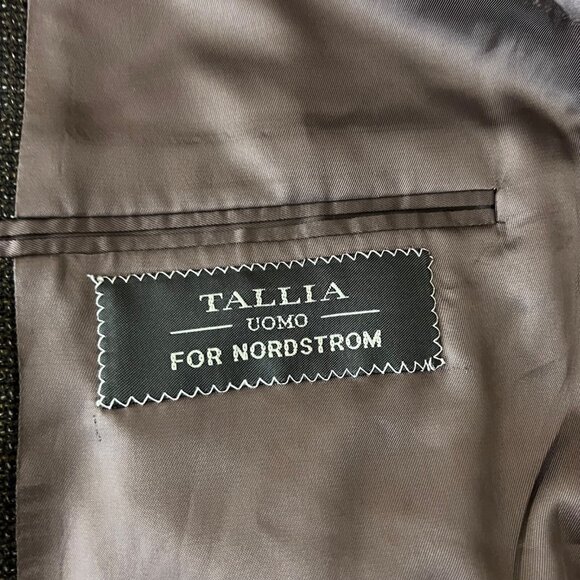 Tallia Uomo For Nordstrom Men's Wool & Silk Blend Brown Blazer Size 44 Regular - Picture 8 of 11